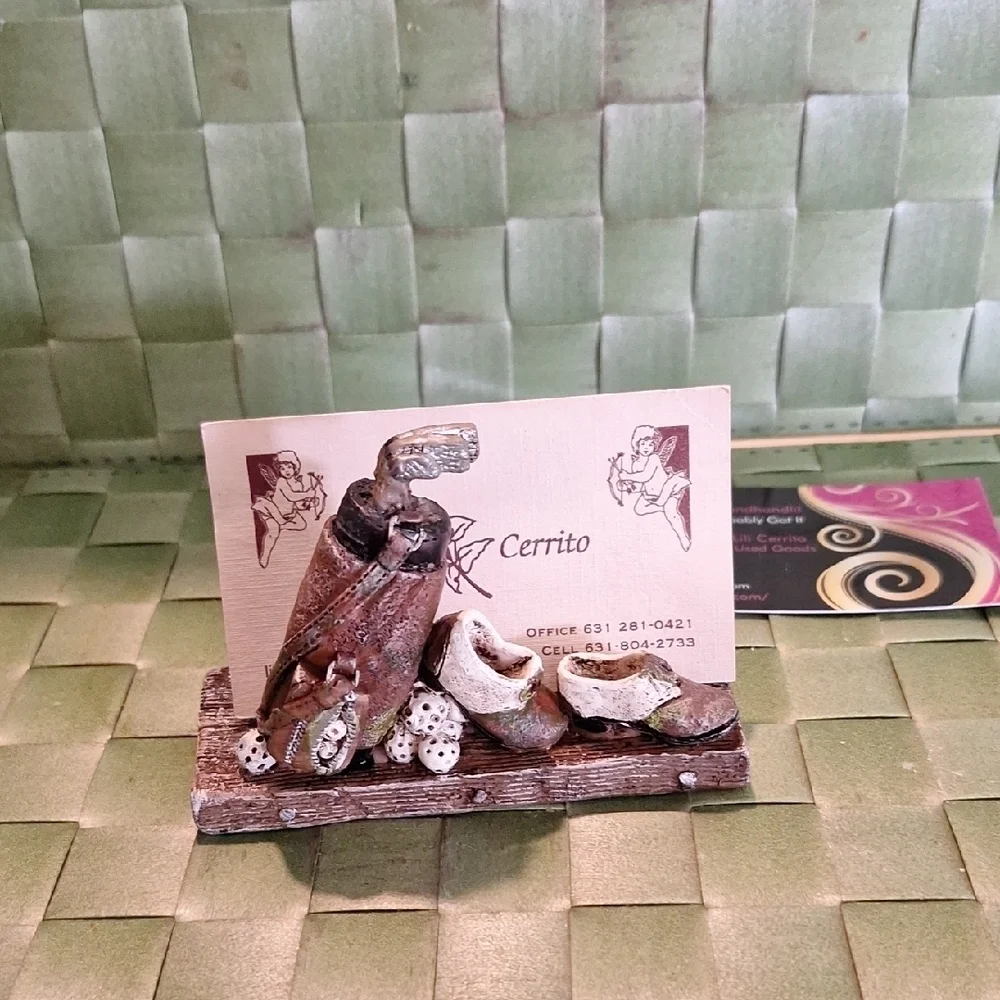 Miniature Golf Bag and Shoes Figurine